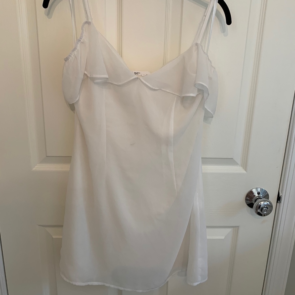 Ivory Off the Shoulder Dress